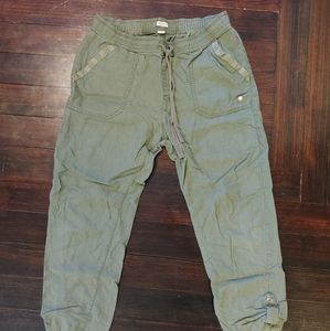 Roxy army green cotton pants